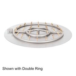 Round Stainless Steel Bullet Burner with Round Flat Pan