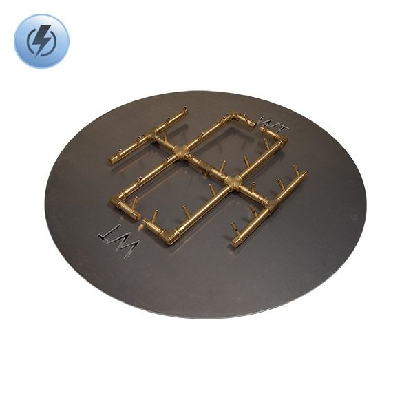 240K BTU Round Electronic Crossfire Burner System - 30"