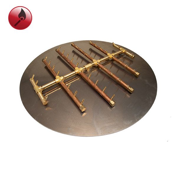440K BTU Circular Tree Match Lit Crossfire Burner System - 42"