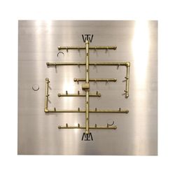 300K BTU CROSSFIRE 2.0 Brass Burner System - 36"