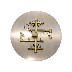 100K BTU CROSSFIRE 2.0 Brass Burner System - 18"