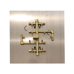 140K BTU CROSSFIRE 2.0 Brass Burner System - 24"