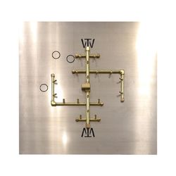 180K BTU CROSSFIRE 2.0 Brass Burner System - 30"