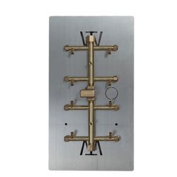 110K BTU CROSSFIRE 2.0 Tree-Style Brass Burner System - 20"