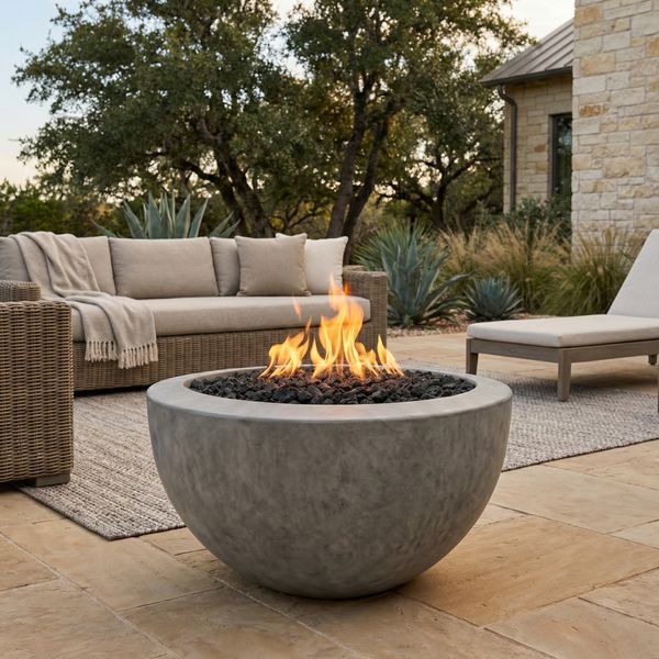 Prism Hardscapes Moderno III Gas Fire Bowl | Woodland Direct