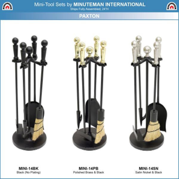 Minuteman 4 Piece Paxton Mini Fireplace Tool Set