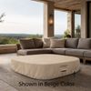M&ouml;bius Montecito Square Concrete Gas Fire Pit - 46"