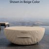 Mobius La Jolla Round Concrete Gas Fire Bowl - 46"