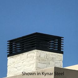 Modern Blade Chimney Shroud - Stainless Steel