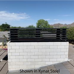 Modern Blade Chimney Shroud - Galvanized Steel