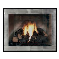 Moderne - Original Masonry Fireplace Glass Door