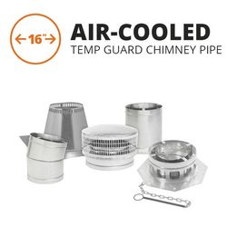 Metal-Fab Air-Cooled Temp Guard Chimney Pipe - 16"