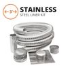 Metal-Fab Stainless Steel Chimney Liner Kit - 3" Diameter