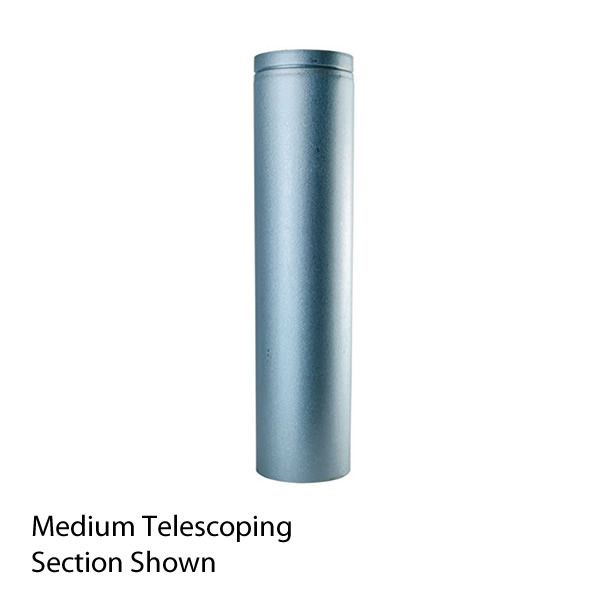 Medium Unpainted DV Pipe Telescoping Section - 4" Dia