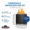 Napoleon Timberwolf Stainless Steel Smokeless Fire Pit - 22"