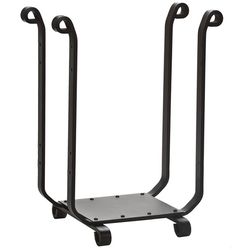 Wrought Iron Indoor Firewood Rack - Black