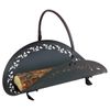 Northern Flame Filigree Indoor Firewood Rack - Black