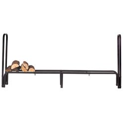 Black Steel Adjustable Log Rack