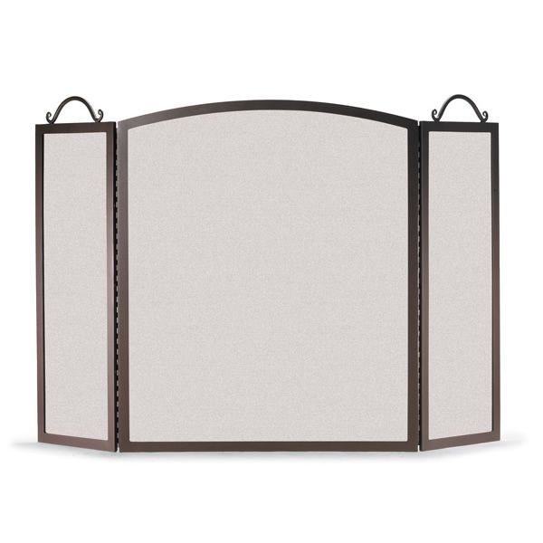 Napa Forge Traditional Arch Three Panel Fireplace Screen