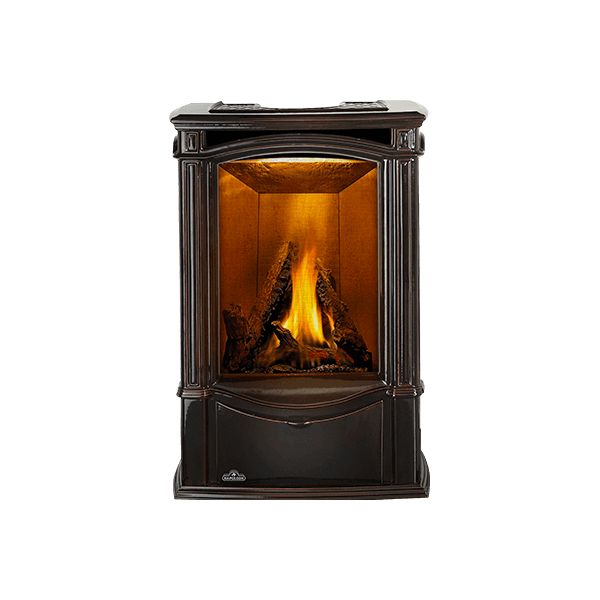 Napoleon Castlemore Direct Vent Cast Iron Gas Stove - Majolica Brown