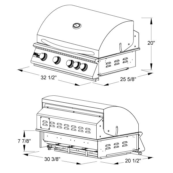 Summerset Sizzler Pro Built-In Gas Grill - 32"