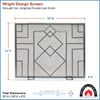 Minuteman Wright Design Fireplace Screen