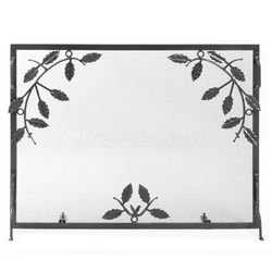 Weston Graphite Finish Fireplace Screen - Small