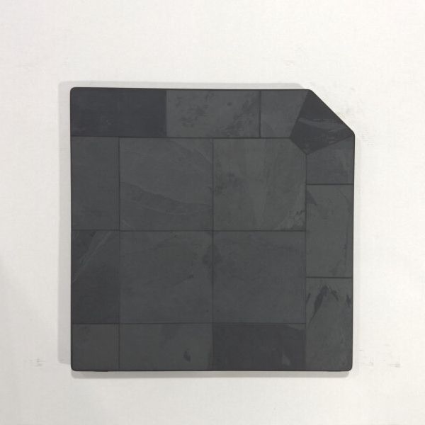 Heritage Corner Hearth Pad - Smokey Grey Slate | Woodland Direct