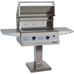 Solaire Deluxe Post-Mount Gas Grill - 27"