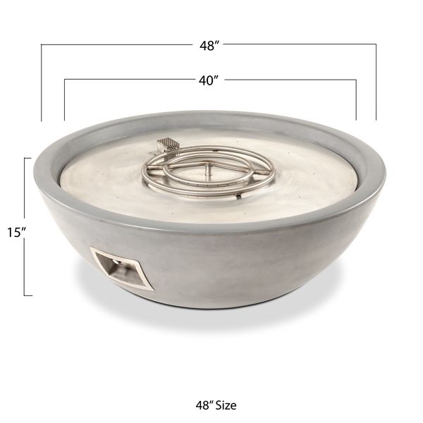 Sedona Concrete Fire Pit - Narrow Ledge
