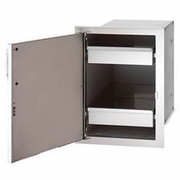 Fire Magic Select Single Door with Dual Drawers - Left Hinge