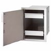 Fire Magic Select Single Door with Dual Drawers - Left Hinge