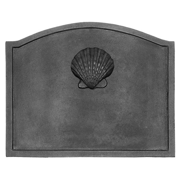 Shell Cast Iron Fireback - 22 1/2" x 17 3/4"