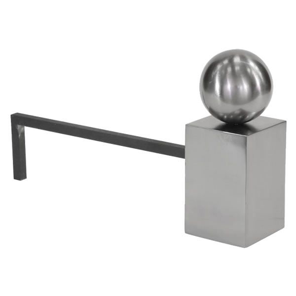 Spherical Steel Andirons