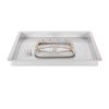 Square Stainless Steel Bullet Burner with Square Drop-In Pan