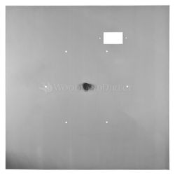 Square Flat Stainless Steel Fire Pit Burner Pan - 24"