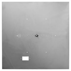 Square Flat Stainless Steel Fire Pit Burner Pan - 30"