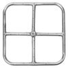 Square Gas Fire Pit Burner with Match Lit Ignition - 12"x12"