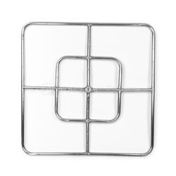 Square Gas Fire Pit Burner with Match Lit Ignition - 24"x24"