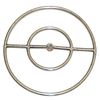 Stainless Steel Round Gas Fire Pit Burner - 24"