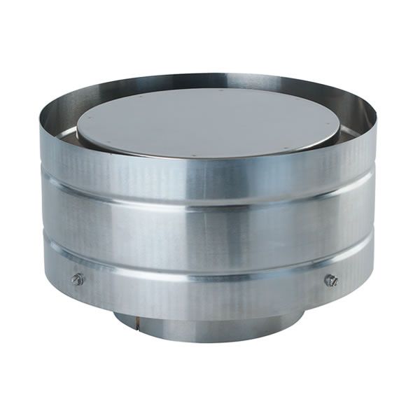 Stainless Steel Vertical Rain Cap for DV Pipe - 4" Dia