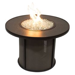 Stonefire Round Crystal Gas Fire Pit Table - 32"