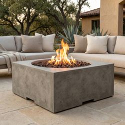 Prism Hardscapes Piazza Gas Fire Pit Table