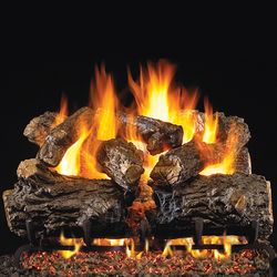 Peterson Real Fyre Burnt Rustic Oak ANSI Vented Gas Log Set