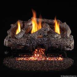 Peterson Real Fyre Charred Frontier Oak Ventless Gas Log Set
