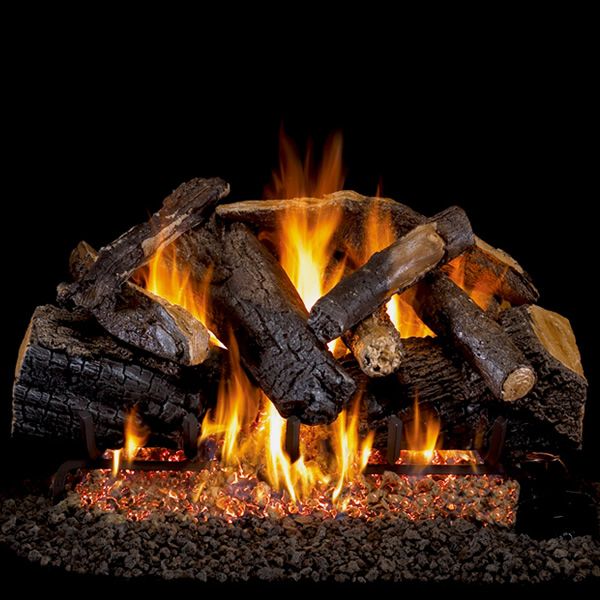 Peterson Real Fyre Charred Majestic Oak Vented Gas Log Set