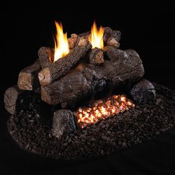 Real Fyre Evening Fyre See-Through Ventless Gas Log Set-16