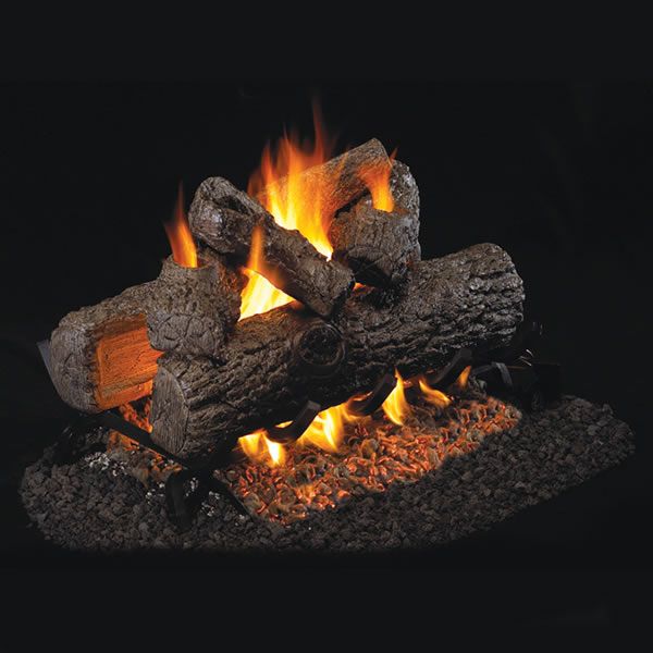 Peterson Real Fyre Golden Oak Designer See Through Vented Gas Log Set