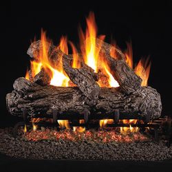 Peterson Real Fyre Rustic Oak ANSI Vented Gas Log Set