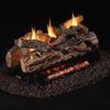 Peterson Real Fyre Split Oak See Through Ventless Gas Log Set